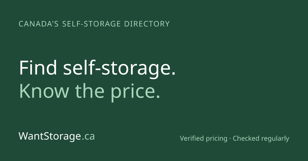 Self-Storage in Sooke, British Columbia | WantStorage.ca